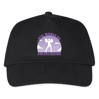 Cheerleading Cheerleader Mädchen Pompons Geschenk - Kinder Basecap - Schwarz - Vorne