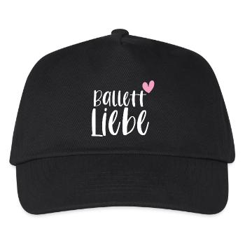 Ballett Liebe Ballerina Balletttänzerin Geschenk - Kinder Basecap - Schwarz - Vorne