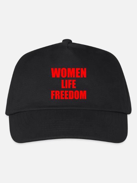 Women life freedom - Kinder Basecap - Schwarz