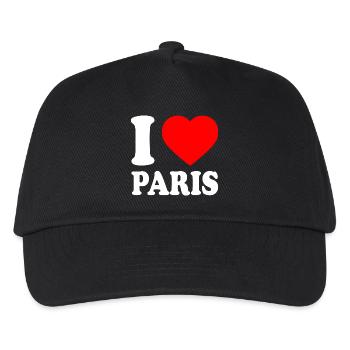 I love paris - Kinder Basecap - Schwarz - Vorne