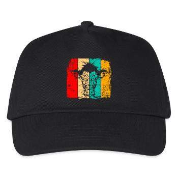 Rétro vache - Casquette de baseball Enfant - noir - Devant