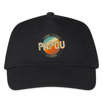 Papua die Legende - Kinder Basecap - Schwarz - Vorne