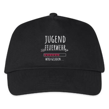 Jugendfeuerwehr Freiwillige Feuerwehr Geschenk - Kinder Basecap - Schwarz - Vorne