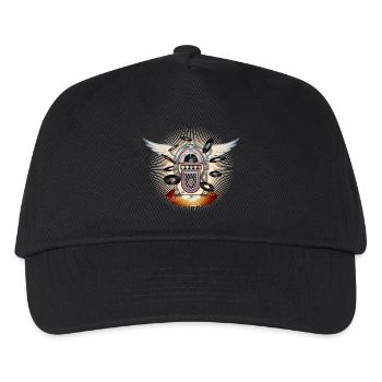 Jukebox au look rétro avec piano à queue et disques - Casquette de baseball Enfant - noir - Devant