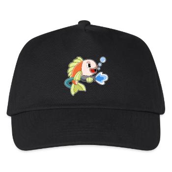 Fish Firefighter Fire Hose Fire Hose Fire Brigade - Kids’ Baseball Cap - black - Front