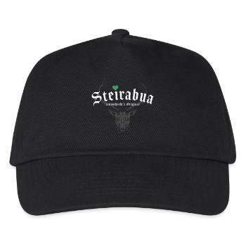 STEIRABUA STEIERMARK STEIRER ORIGINAL STEIRISCH - Kinder Basecap - Schwarz - Vorne