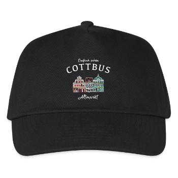 Cottbus Altmarkt, Einfach schön! Brandenburg - Kinder Basecap - Schwarz - Vorne