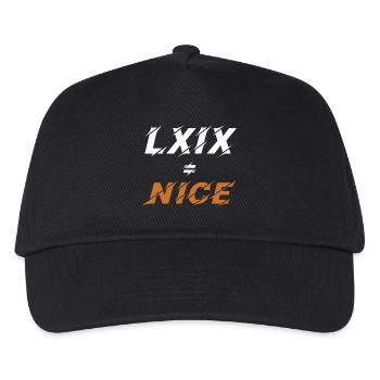 69=Nice en chiffres romains - Casquette de baseball Enfant - noir - Devant