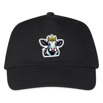 The cow is king - Kids’ Baseball Cap - black - Front