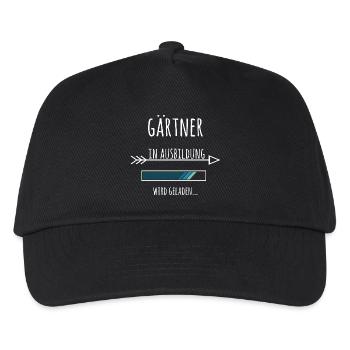 Gärtner Garten Ausbildung Beruf Geschenk - Kinder Basecap - Schwarz - Vorne