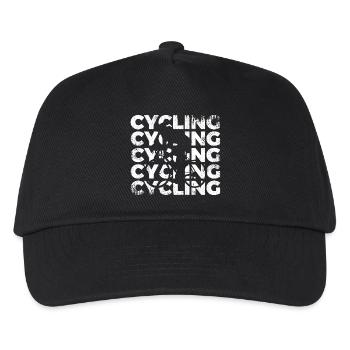Cyclist sketch - Kids’ Baseball Cap - black - Front