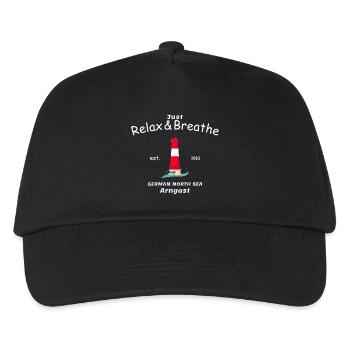 Leuchtturm Arngast, Wilhelmshaven, Deutsche Bucht - Kinder Basecap - Schwarz - Vorne