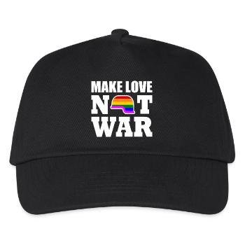 Make love not war - Kids’ Baseball Cap - black - Front