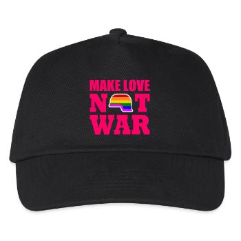 Make love not war - Kids’ Baseball Cap - black - Front