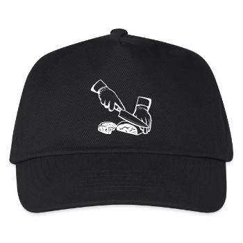 Croquis de découpe de viande - Casquette de baseball Enfant - noir - Devant