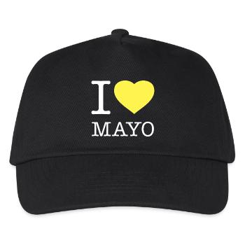 J’AIME LA MAYONNAISE Mayonnaise - Casquette de baseball Enfant - noir - Devant