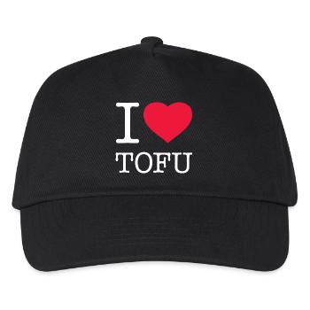 I LOVE TOFU - Kinder Basecap - Schwarz - Vorne