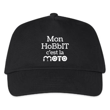 Motorcycle, biker, biker, motorcycle fan - Kids’ Baseball Cap - black - Front
