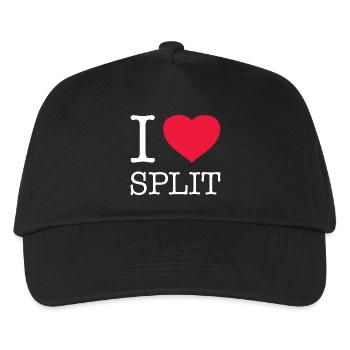 I LOVE SPLIT Croatia Kroatien - Kids’ Baseball Cap - black - Front