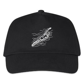 Competitive swimmer sketch - Kids’ Baseball Cap - black - Front