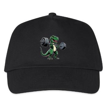 T-Rex Workout Haltères Développé couché Cool - Casquette de baseball Enfant - noir - Devant