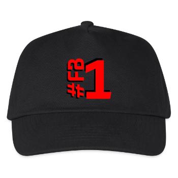 FB1-KARTON - Kinder Basecap - Schwarz - Vorne