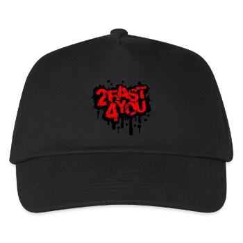 Too Fast for You Saying 2 Too Fast 4 For You - Kids’ Baseball Cap - black - Front