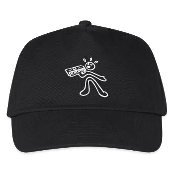 synth player - Kids’ Baseball Cap - black - Front