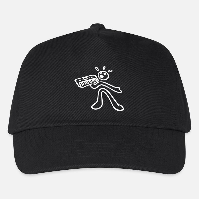 synth player - Kids’ Baseball Cap - black