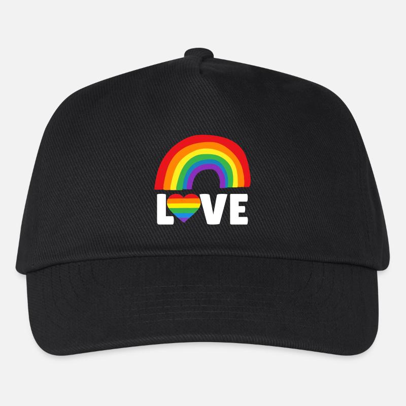 Aimer LGBTQIA - Casquette de baseball Enfant - noir