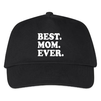 Best mom ever - Kinder Basecap - Schwarz - Vorne
