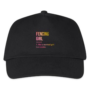 Fencing - Kids’ Baseball Cap - black - Front