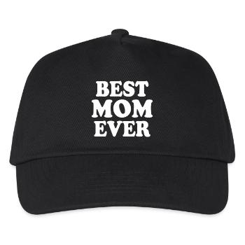 Best mom ever - Kinder Basecap - Schwarz - Vorne