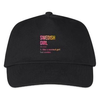 Schweden, Schweden, Schweden - Kinder Basecap - Schwarz - Vorne