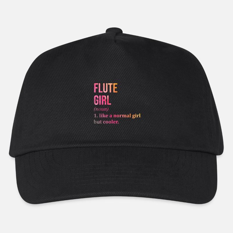 flûte - Casquette de baseball Enfant - noir