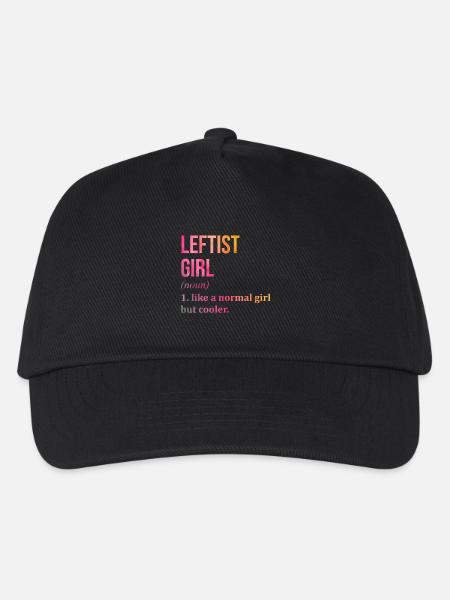 Linke Linke Linke Linke - Kinder Basecap - Schwarz