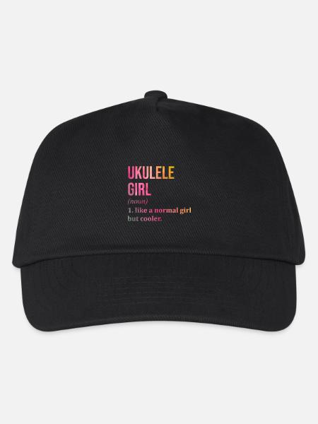 Ukulele Ukulele Ukulele - Kinder Basecap - Schwarz