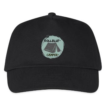 Vollblutcamper - Kinder Basecap - Schwarz - Vorne