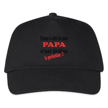 My DAD, it's perfection - Kids’ Baseball Cap - black - Front