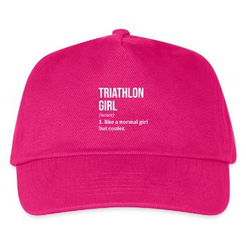 Triathlon - Kinder Basecap - Fuchsia - Vorne