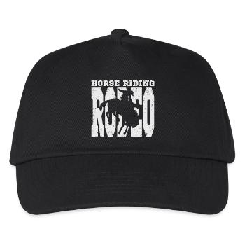 Rodeo Reiter - Kinder Basecap - Schwarz - Vorne