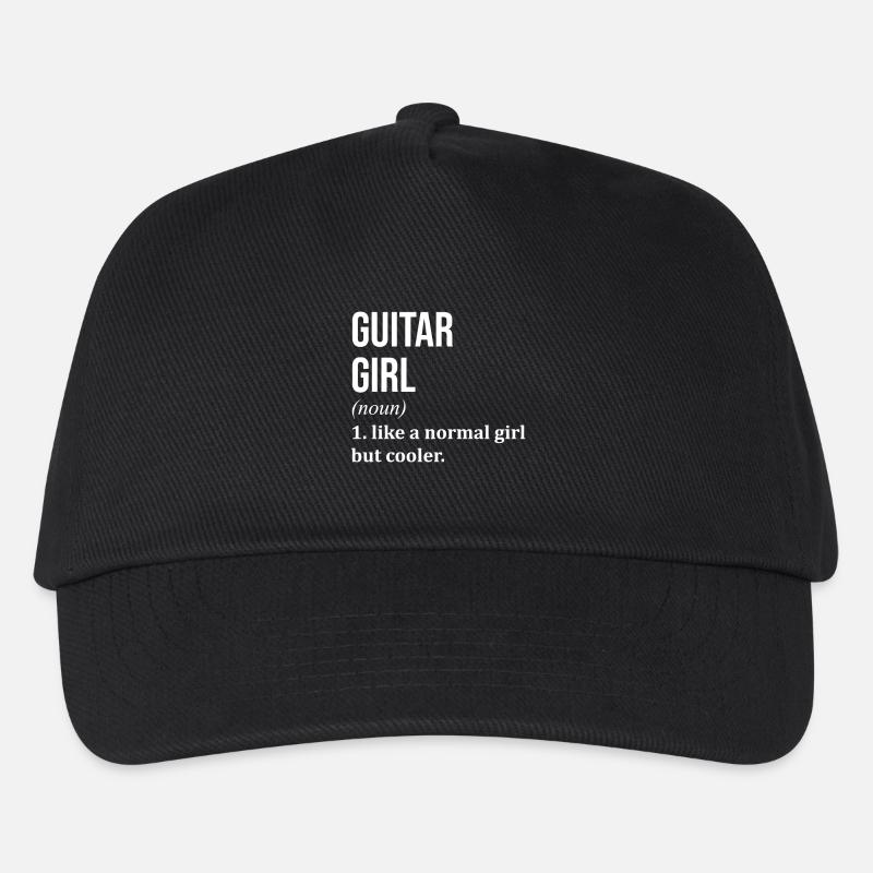 Gitarre - Kinder Basecap - Schwarz