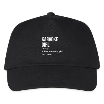 Karaoke Karaoke Karaoke - Kinder Basecap - Schwarz - Vorne