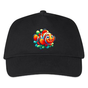 Clownfische - Kinder Basecap - Schwarz - Vorne