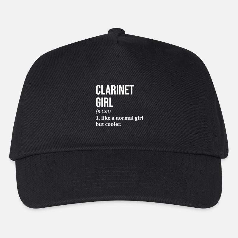 Klarinette - Kinder Basecap - Schwarz