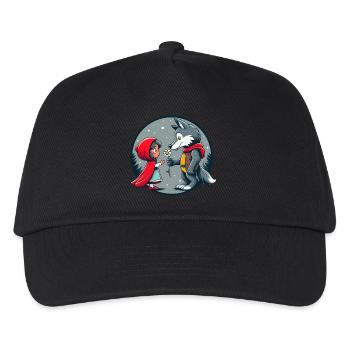 Little Red Riding Hood Wolf Fairy Tale Children's Flower Fairy Tale Character - Kids’ Baseball Cap - black - Front