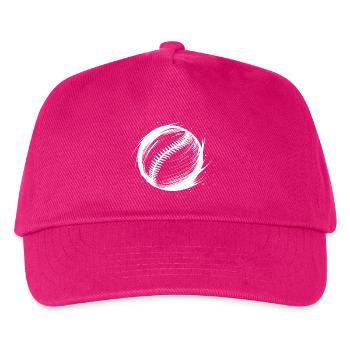 Baseball Ball Drawing - Kids’ Baseball Cap - fuchsia - Front