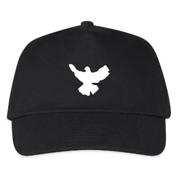 White dove of peace - Kids’ Baseball Cap - black - Front