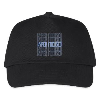 Hyperfocused in blue - Kids’ Baseball Cap - black - Front