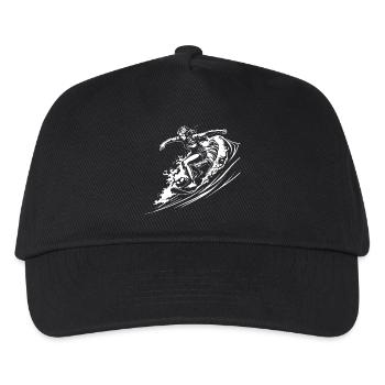 Surfeuse - Casquette de baseball Enfant - noir - Devant